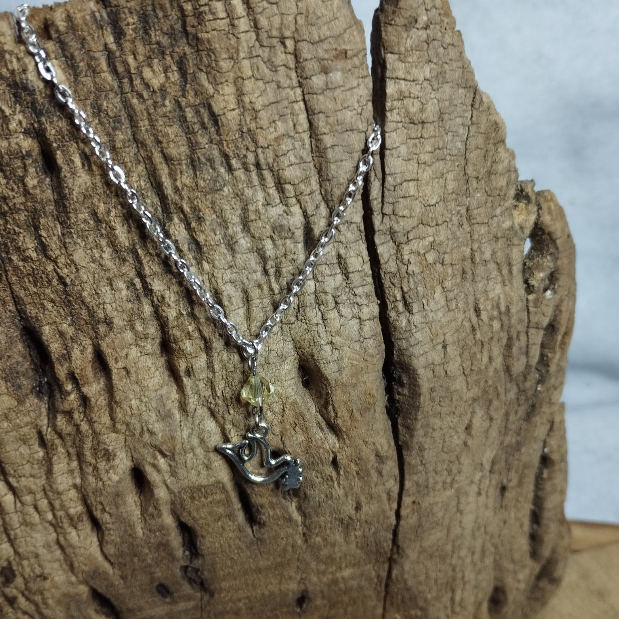 Collier Colombe & Cristal