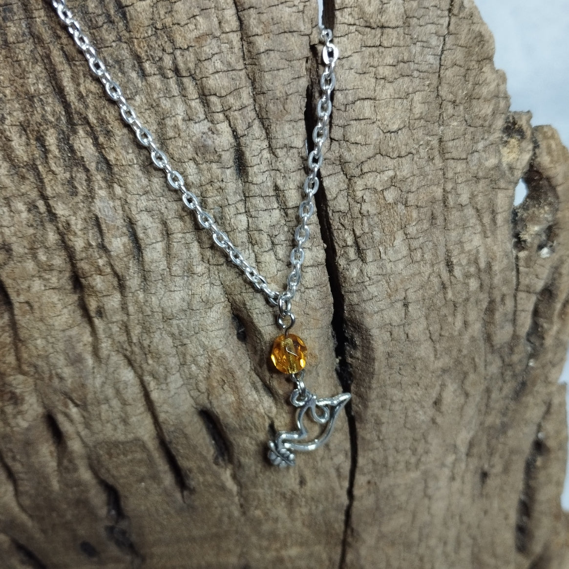 Collier Colombe & Cristal