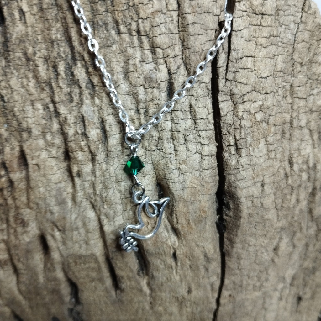 Collier Colombe & Cristal