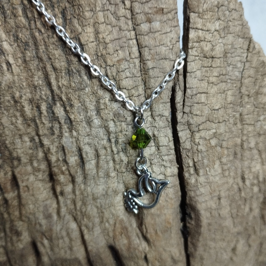 Collier Colombe & Cristal