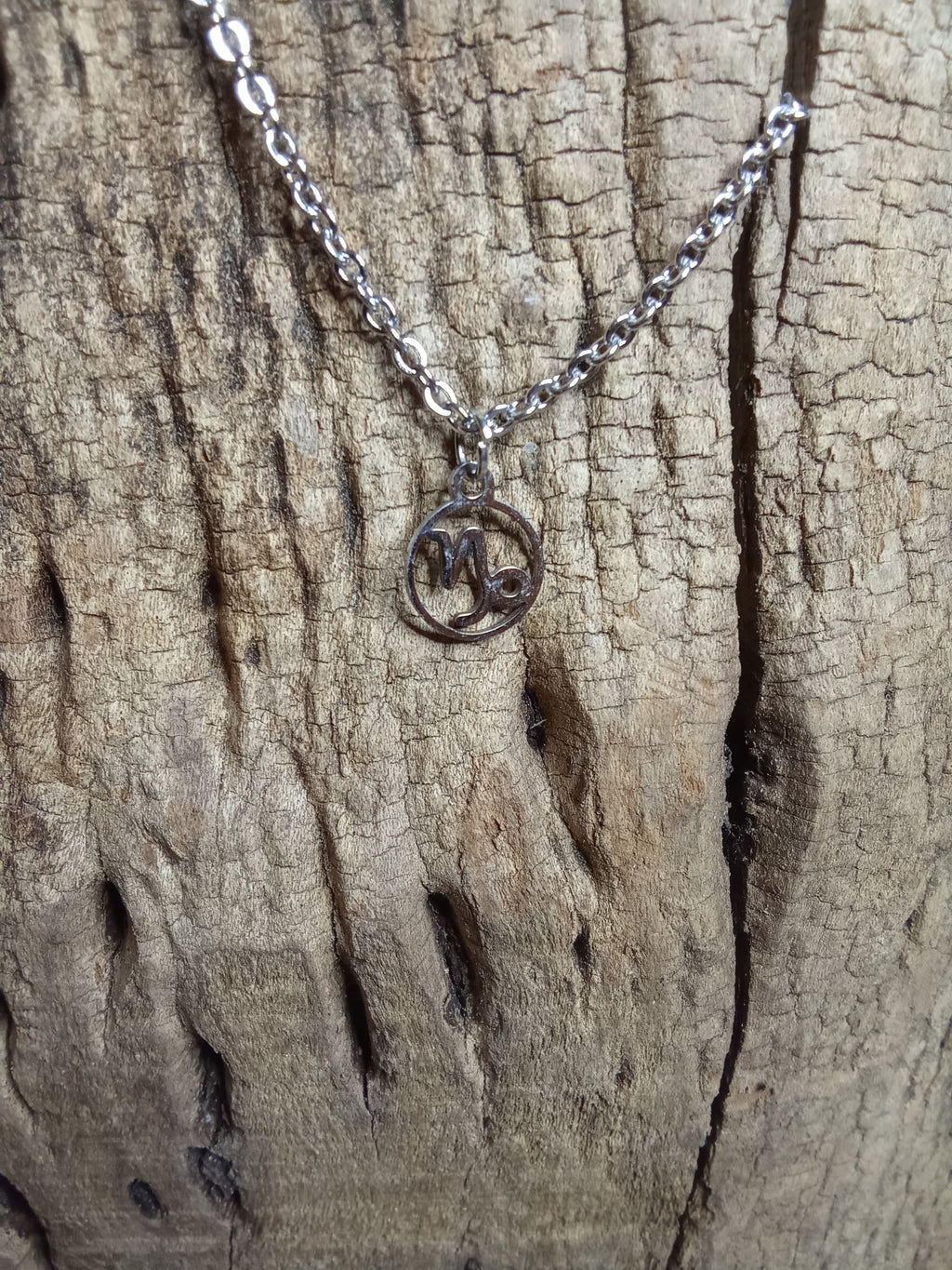 Collier signe du zodiaque Balance argenté