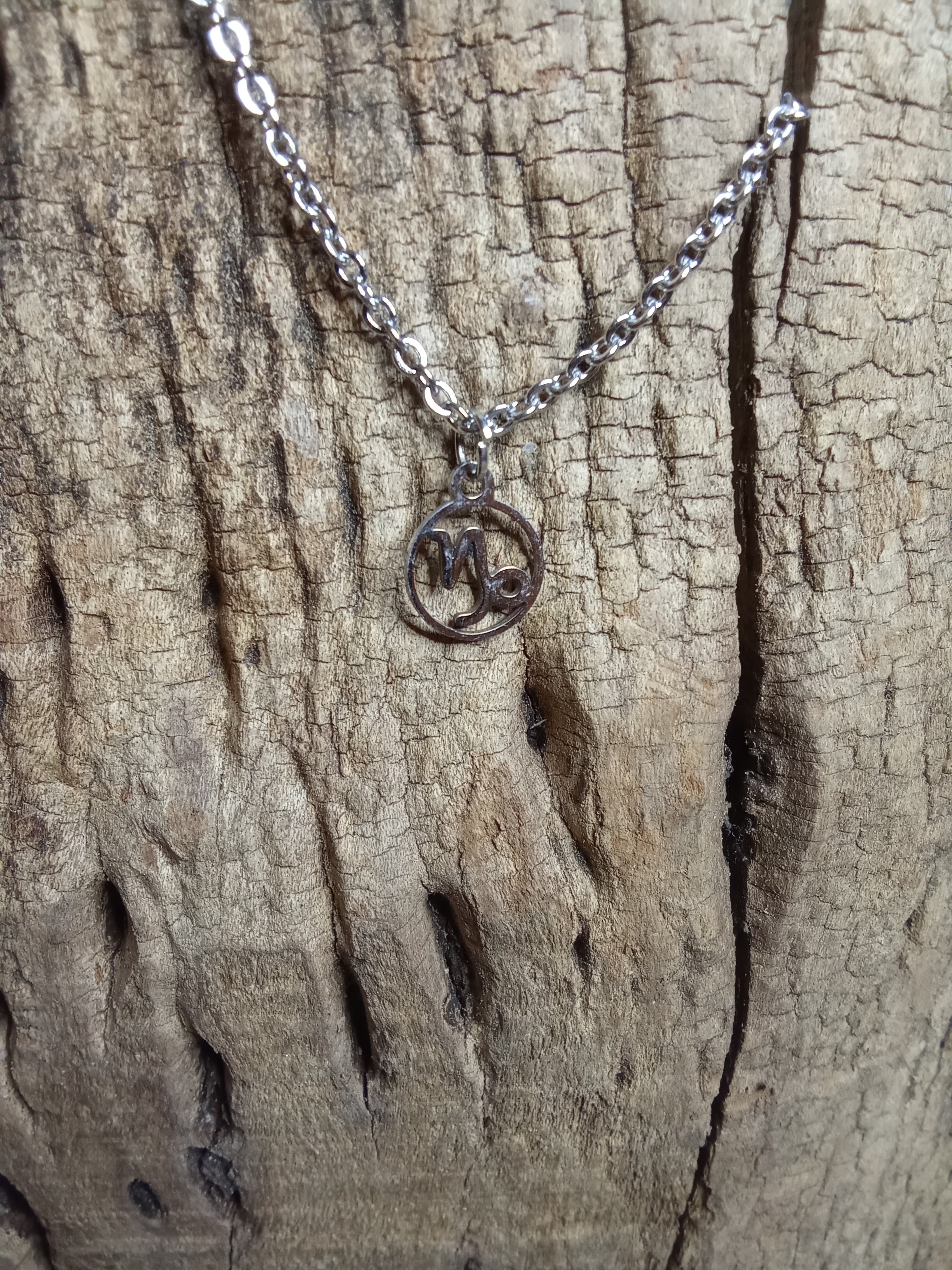 Collier signe du zodiaque Balance argenté